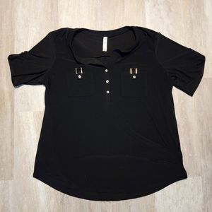 Black stretchy blouse size XL ❤️ 5 for $25 ❤️